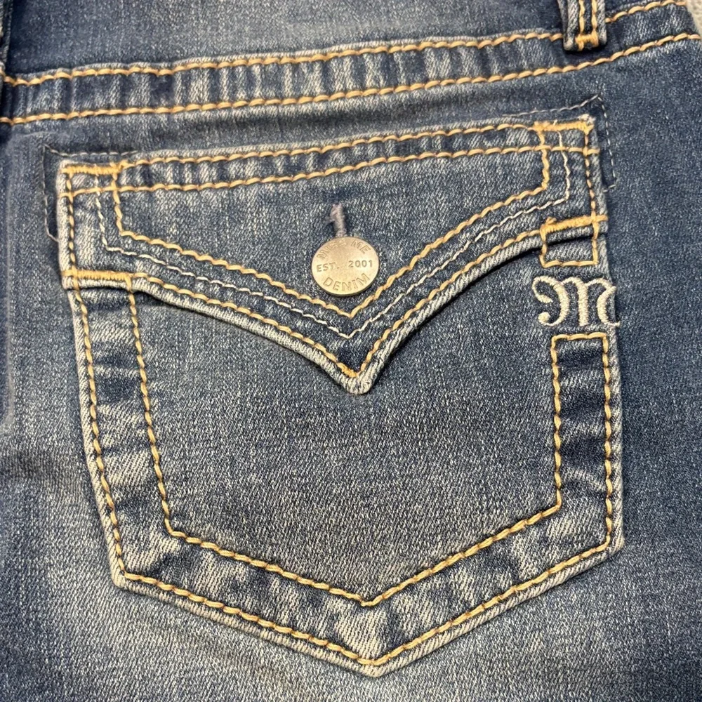 Miss Me Blue Jean Shorts with Button Accents - Picture 8 of 11